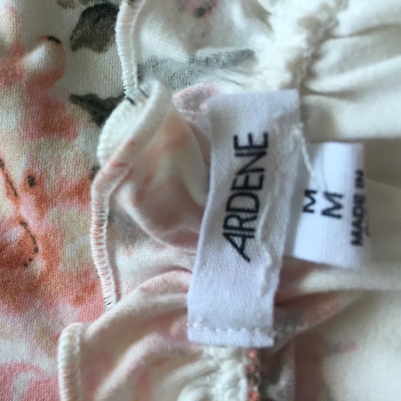 Ardene Super Soft Dress Cream Floral Size Medium - Picture 3 of 4